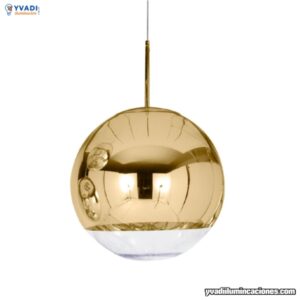Lampara Colgante Dorado con Foco G95