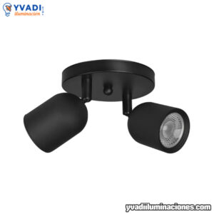 Aplique Led Doble Base Circular