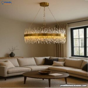 Lampara Colgante Picos Cristal